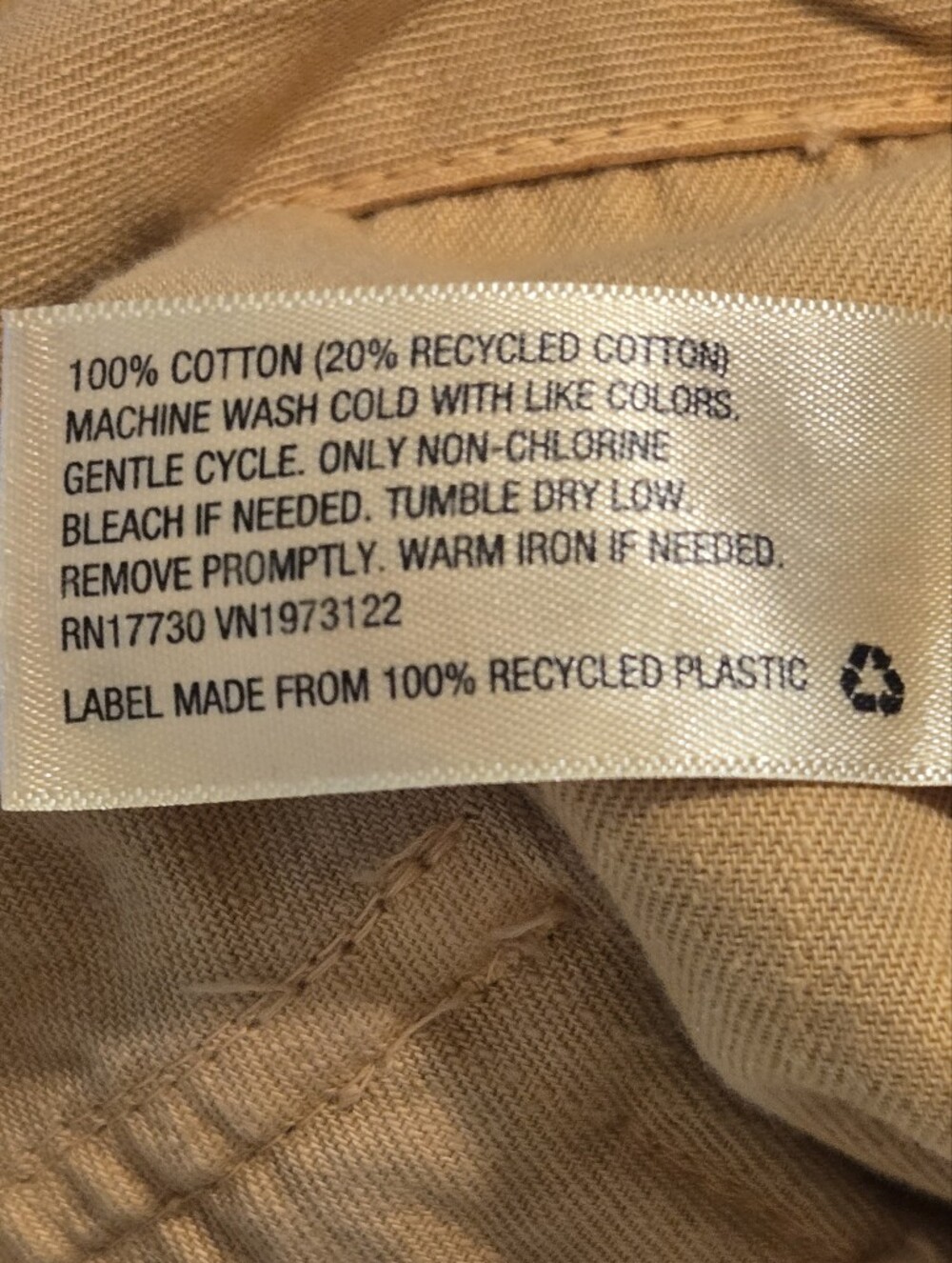 Universal Thread Cotton Wide Leg Cropped Cargo Pants Mustard Gold Sz 18 - Picture 6 of 8